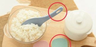 MẸO VẶT TRONG BẾP Phát hiện công dụng của chiếc lỗ trên muôi xới cơm, hóa ra bí kíp nấu cơm chuẩn là đây chứ đâu!