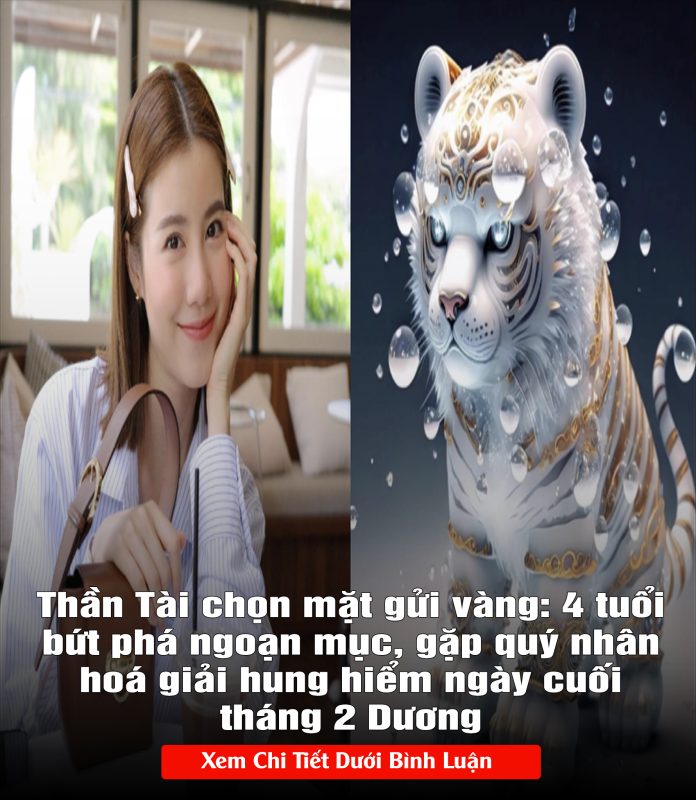 Thần Tài chọn mặt gửi vàng 4 tuổi bứt phá ngoạn mục, gặp quý nhân hoá giải hung hiểm ngày cuối tháng 2 Dương