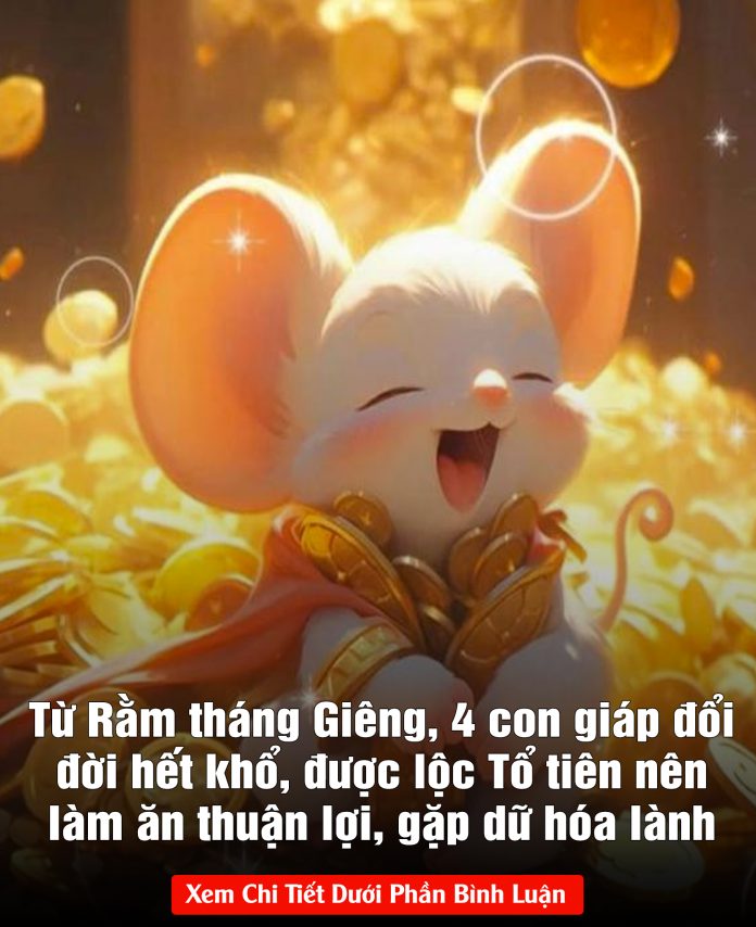 Từ Rằm tháng Giêng, 4 con giáp đổi đời hết khổ, được lộc Tổ tiên nên làm ăn thuận lợi, gặp dữ hóa lành