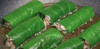 Làm thêm 1 bước, chả lá lốt không bị rách, rán lên thơm nức mũi, xanh mướt