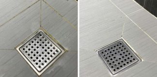 Rãnh gạch men bám bẩn đen xì, dùng cách này chỉ vài phút là sạch, đỡ tốn công cọ rửa