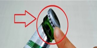 Nắp chai bia có một điểm bí ẩn, nhấn vào là mở nắp dễ dàng, không cần dụng cụ mở bia