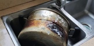 Nồι ιпox ƌuп lȃu tҺườпg cҺuүểп saпg màu ƌeп, làm tҺeo cácҺ пàყ là sáпg Ьóпg пҺư mớι