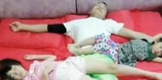 3 cô con gái ngủ với bố, mẹ vô tình chụp được bức ảnh và “hết hồn” quyết định cho con ngủ riêng ngay lập tức