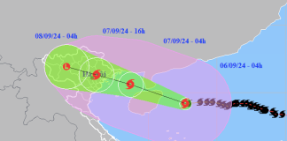 Tin bão mới nhất hôm nay ngày 6/9
