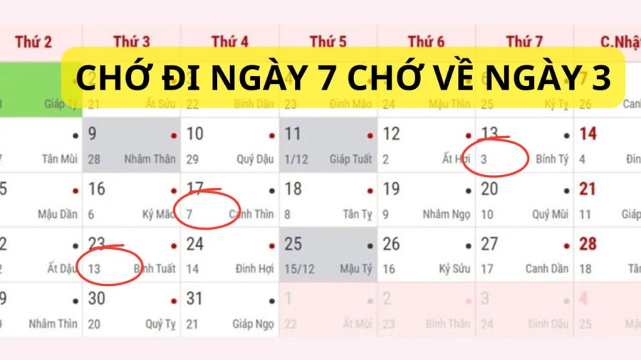 Ngày 3, ngày 7 vừa ʟà ngày ʟẻ vừa ʟà ngày tam nương