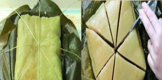 Nên cắt bánh chưng bằng lạt hay bằng dao để không bị nát?