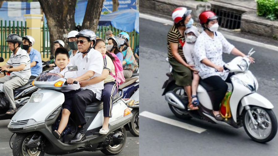 Sẽ có thay đổi trong quy định xe máy chở 3