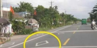 Vạch kẻ đường hình con thoi mang ý nghĩa gì?