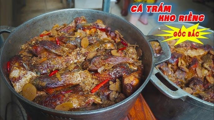 Cá trắm kho mềm nục, thơm ngon