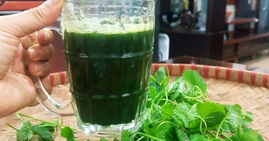 Một ʟoại nước cȏng dụng mát gan - bổ thận tiḗp theo mà bạn có thể sử dụng chính ʟà rau má. 