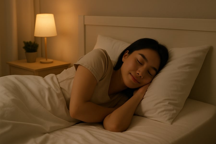 Không gian ngủ yên tĩnh, tối và thông thoáng là nền tảng cho giấc ngủ chất lượng mỗi đêm.