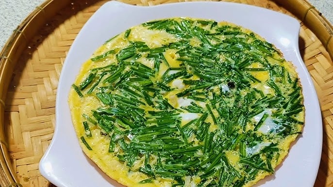 Trứng rán lá hẹ phòng ngừa K