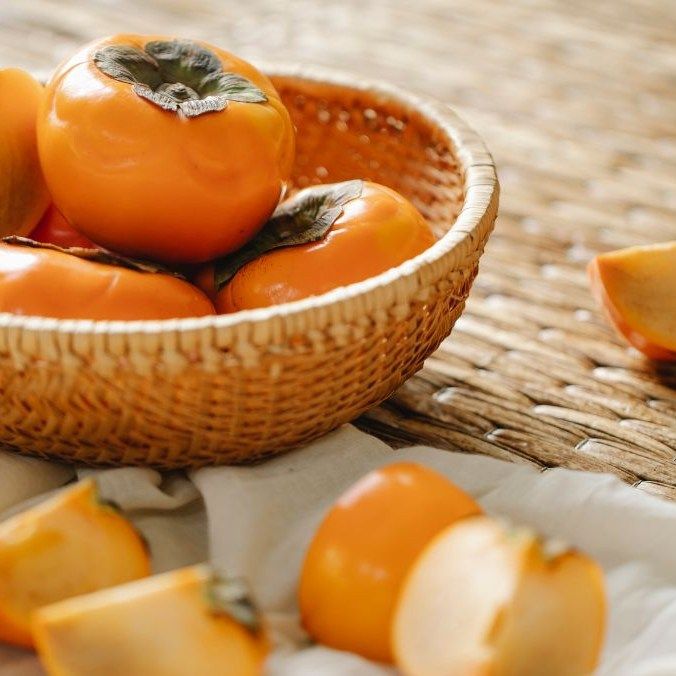 Hồng giòn chín rộ khi thu sang