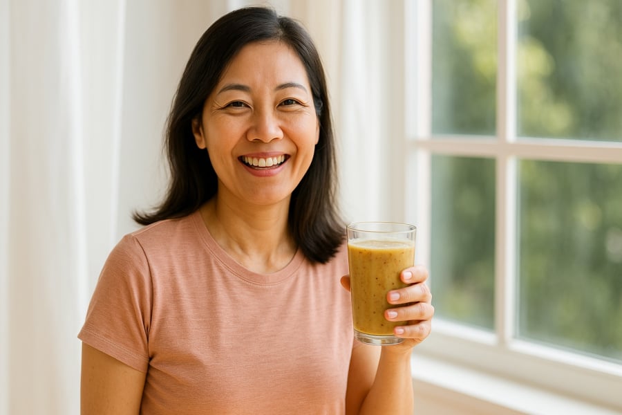 Phụ nữ tuổi tiền mãn kinh có thể trẻ lâu, tươi tắn hơn nhờ chăm sóc tử cung đúng cách từ chế độ ăn.