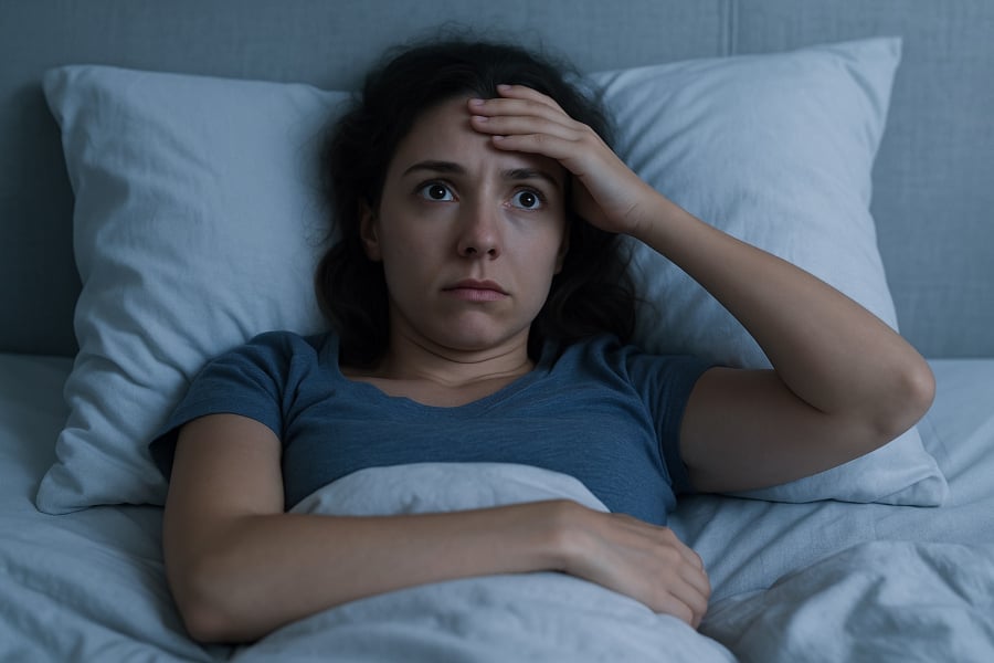 Thiếu ngủ kéo dài khiến huyết áp tăng cao và ảnh hưởng tim mạch.