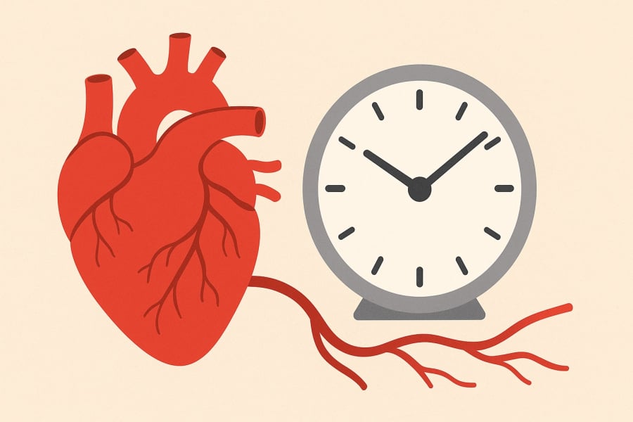 Ngủ đủ giấc giúp huyết áp ổn định, giảm nguy cơ đau tim và đột quỵ.