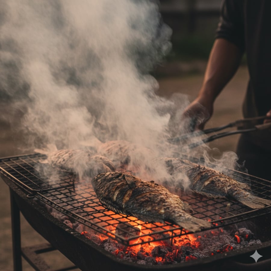 Cá nướng thơm ngon nhưng sinh ra nhiều hợp chất độc hại nếu nấu ở nhiệt độ cao.