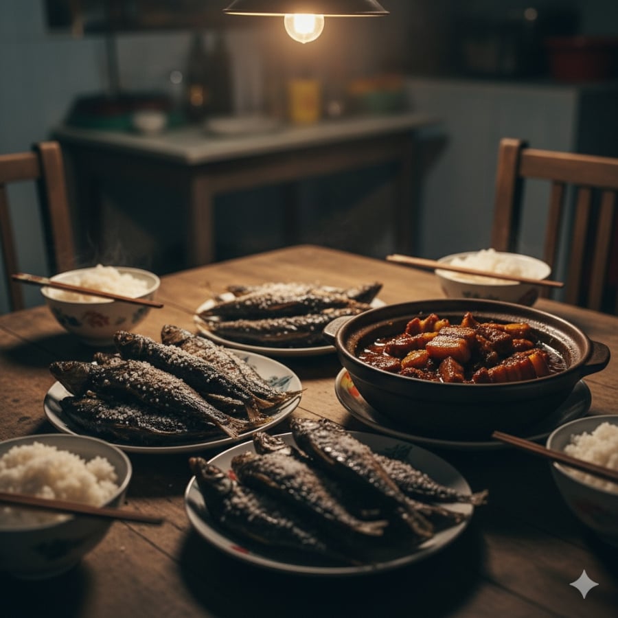 Cá muối, cá ướp mặn – món ăn quen thuộc nhưng chứa chất gây ung thư nếu ăn thường xuyên.