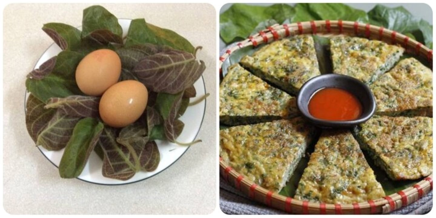 Trứng rán lá mơ lông
