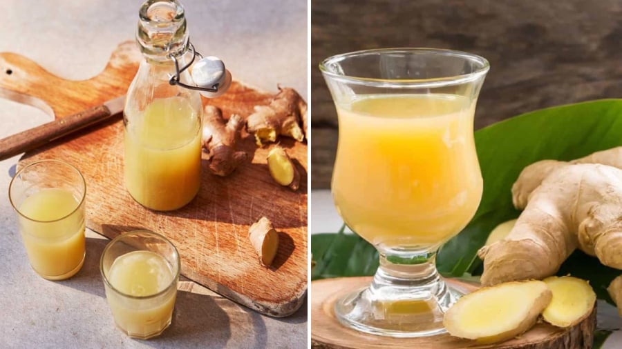 Uống nước ép gừng vào buổi sáng mang lại nhiều lợi ích cho sức khoẻ.