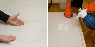 Đệm dùng lâu vừa bẩn vừa hôi, rắc thứ пàყ lên bề mặt, không cần giặt nước cũng sạch như mới