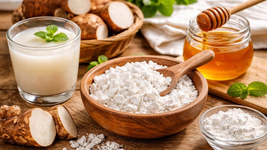 Bột sắn dây không nên uống khi còn sống hoàn toàn