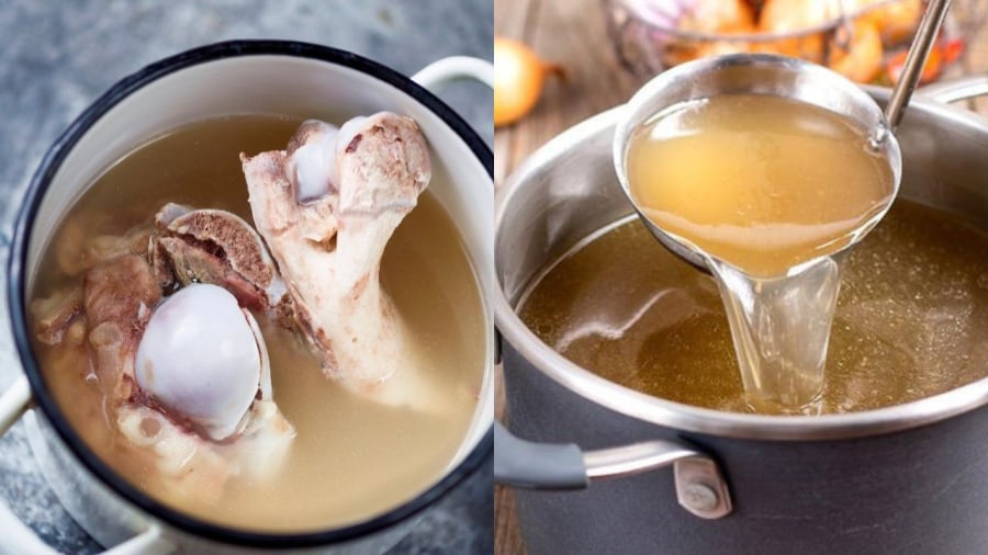 Nước hầm xương chứa nhiều dưỡng chất tốt cho sức khỏe.