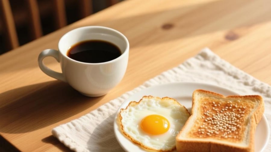 Bạn có thể uống cà phê vào buổi sáng để giữ đầu óc tỉnh táo, tăng cường trao đổi chất.