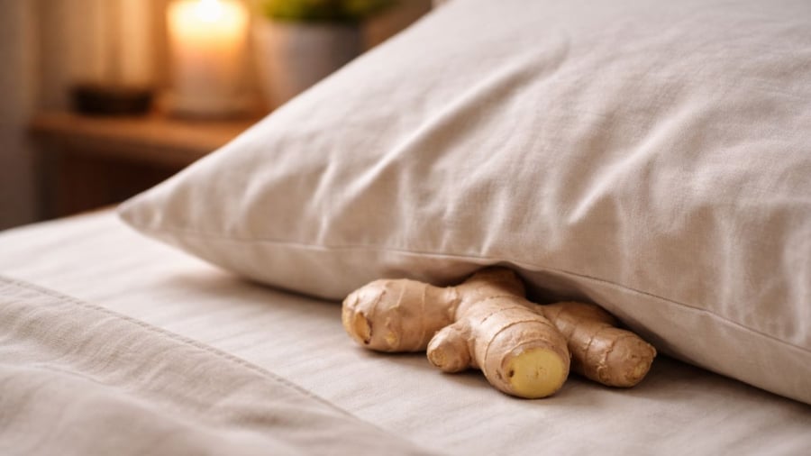 Đặt củ gừng ở gối có thể mang những lợi ích bất ngờ