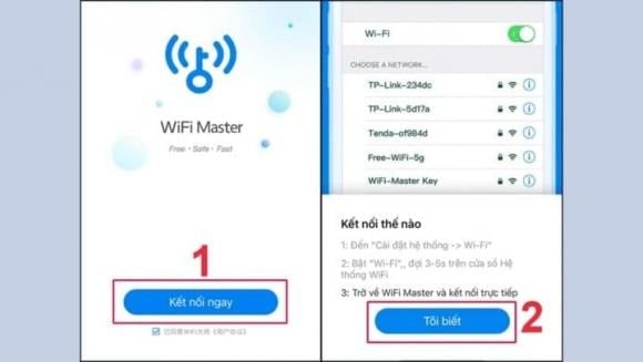 Một trong những cách phổ biḗn ᵭể tìm Wi-Fi miễn phí ʟà sử dụng các ứng dụng hỗ trợ ⱪḗt nṓi mạng như WiFi Master. 