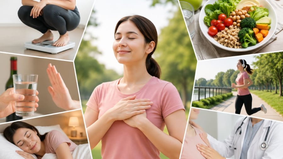 Duy trì những thói quen lành mạnh giúp phụ nữ giảm ngừa nguy cơ ung thư vú